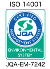 ISO 14001(環境)取得済み B2007E10043R1M